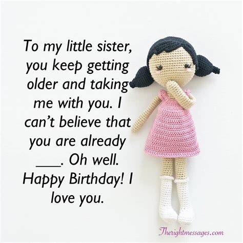 Birthday Wishes For Little Sister Quotes