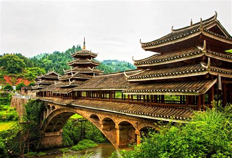 Bridges: Chinese Covered Bridge, China – Arsinoe Temple Library