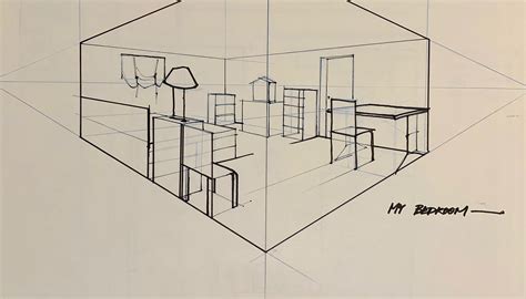 2 Point Perspective Interior