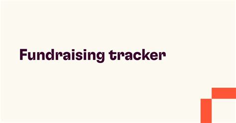 Fundraising tracker | Rows template