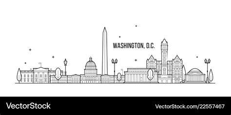 Washington Dc Skyline Outline