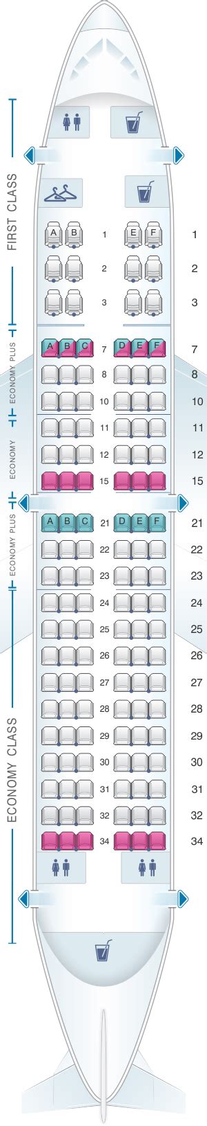 Seat Map United Airlines Boeing B737 700 - version 2 | SeatMaestro