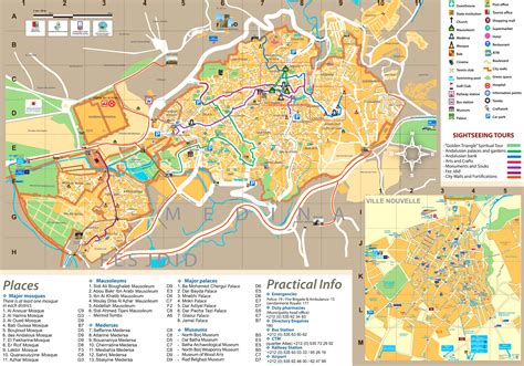 Fez tourist map