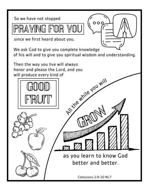 Scripture Coloring Pages: Colossians - Must Love Lists