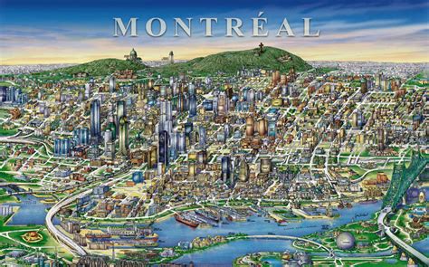 montreal Downtown Map - montreal • mappery