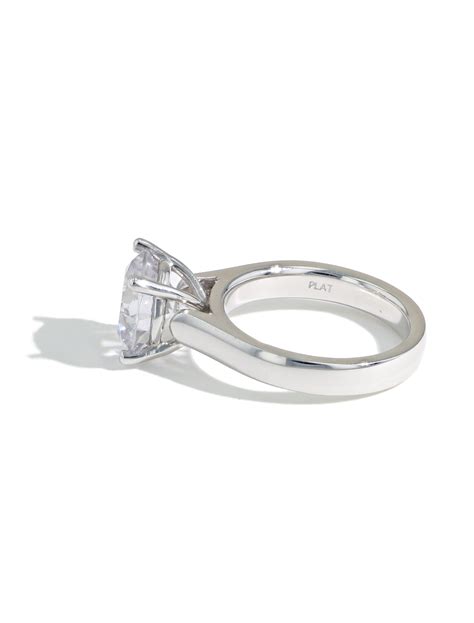 The Round Solitaire Platinum Engagement Ring Setting