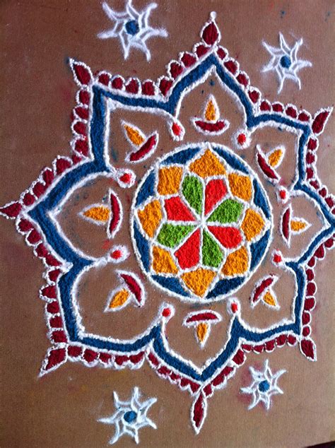 Best Rangoli Designs for Diwali 2016 | Free Hand Rangoli with Colors ...