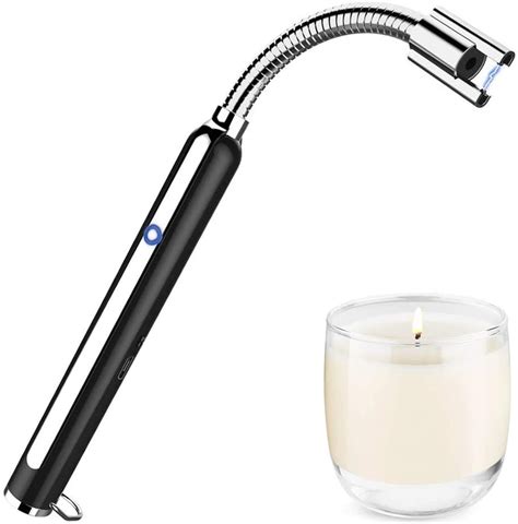 Electric Arc Lighter, USB Rechargeable Candle Lighter Flameless ...