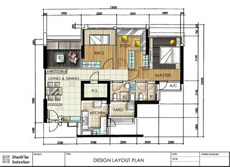 Dash'in Interior: Hand Drawn Designs floor plan layout