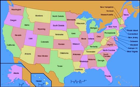 50 States Photo Map : The 50 States Of America | Bodenswasuee