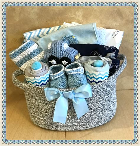 Welcome Baby Basket Newborn Gift Basket Baby Boy Gift | Etsy