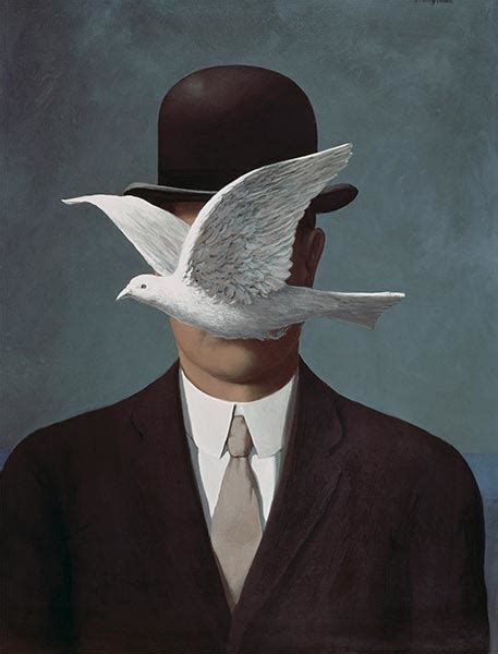 Man in a Bowler Hat | Rene Magritte | Painting Reproduction 18122 ...