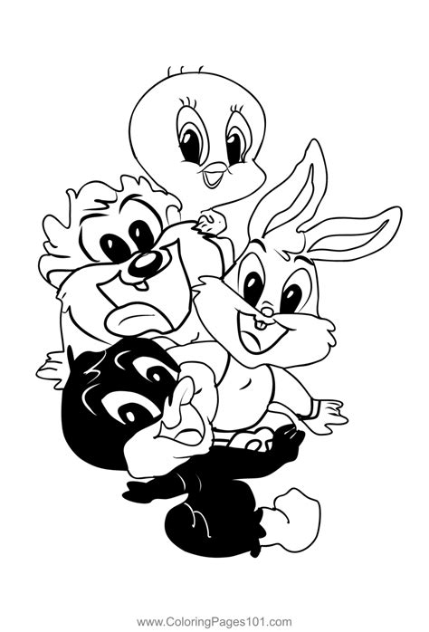 Baby Looney Tunes 1 Coloring Page for Kids - Free Baby Looney Tunes ...