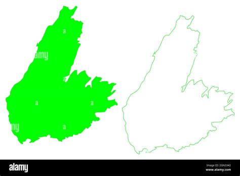 Cape Breton island (Canada, North America, Nova Scotia Province) map ...