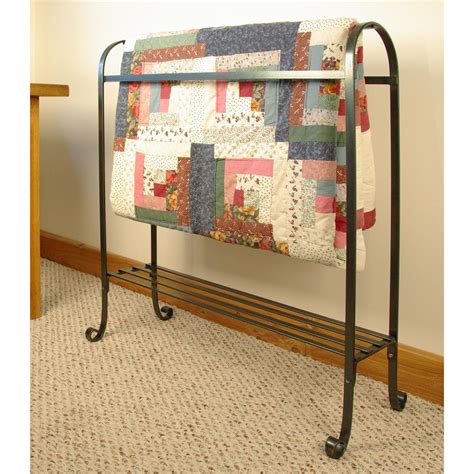 Quilt Stand with Shelf, large | Wrought Iron Home AccessoriesWrought ...