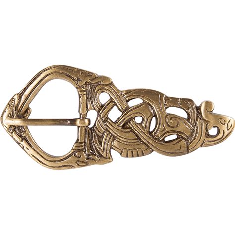 Brass Viking Belt Buckle - HW-701138 - LARP Distribution