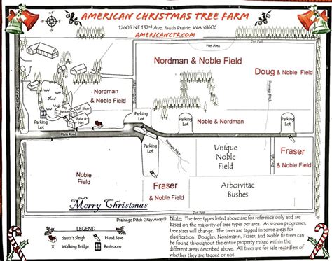 Tree Farm Map • American Christmas Tree Farm