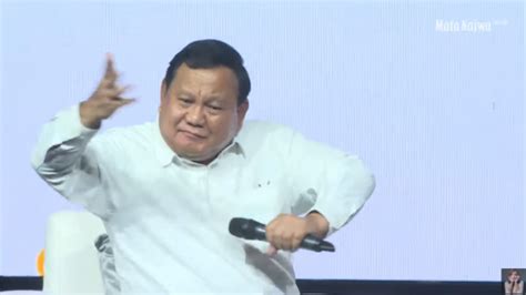 Prabowo Joget Usai Debat dengan Najwa Shihab: Kok Bisa Gemoy Gitu Sih Pak?