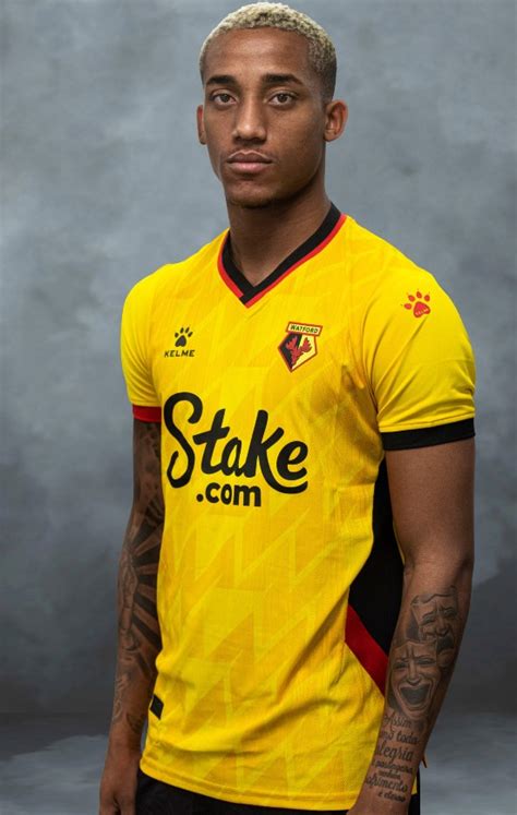 New Watford FC Kit 22/23 with Black Shorts | Vicarage Road 100th ...