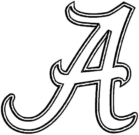 Download High Quality alabama football logo coloring Transparent PNG ...