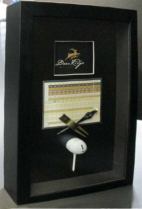 Hole in One! Golf Shadowbox | Hole in one, Golf flag, Golf trophies