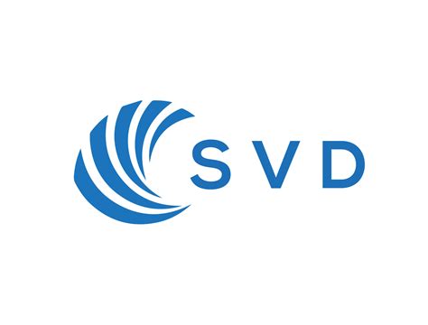 SVD letter logo design on white background. SVD creative circle letter ...