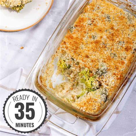 Vegan Broccoli Casserole - Easy Cheezy! | Hurry The Food Up