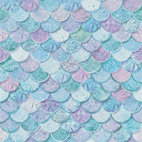 Mermazing Mermaid Scales Glitter Wallpaper Arthouse 698305 Ice Blue ...