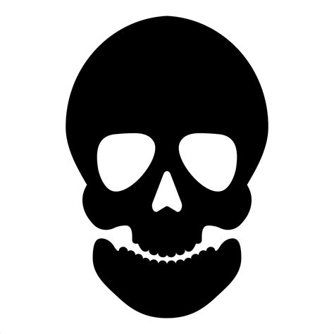 Skull silhouette for Halloween. Vector illustration. 10835134 Vector ...