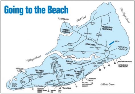 THE HILTON HEAD ISLAND GUIDE - Beach Map