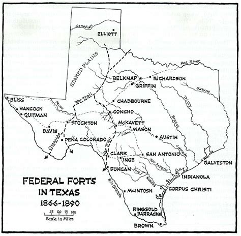 Map Of Texas During 1800s - Emilie Nicolette