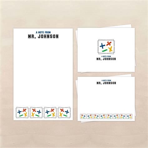 Personalized Teacher Stationery Math Teacher Stationery Set Mathematics ...