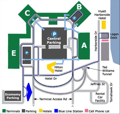 boston logan parking map | Airport Parking Guides