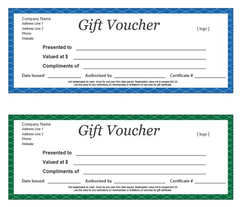 Gift Voucher Template 15 - Printable Samples