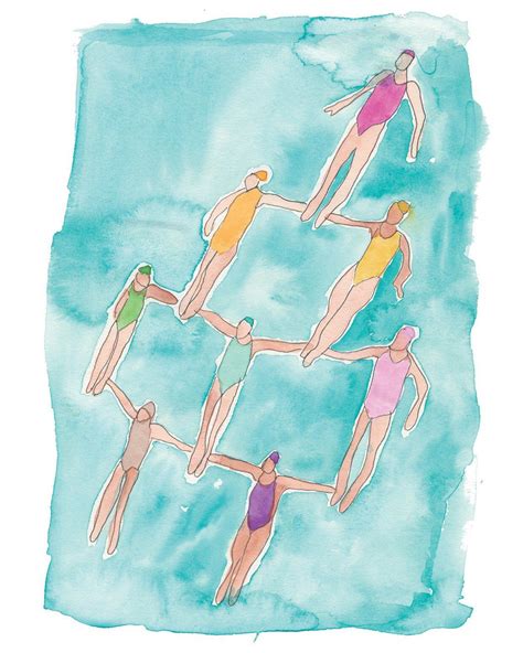 Synchronized Swimming Print | Etsy | Synchronized swimming, Swimming, Print