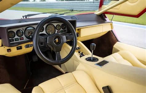 Wallpaper Lamborghini, Countach, LP5000 S, dashboard, car interior ...