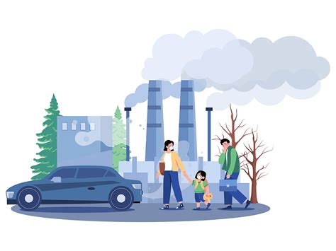 Air Pollution Illustration Concept by HoangPts on Dribbble