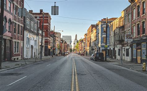 One of the longest straights through downtown. Photo taken on Vine st ...