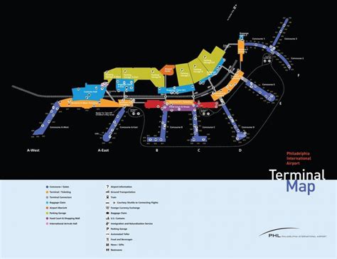 Philadelphia airport parking map - Philadelphia airport economy parking ...