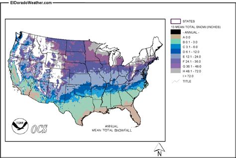 Us Snowfall Totals Map