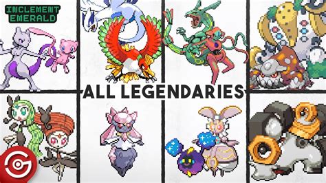 All Legendary Locations - Pokemon Inclement Emerald - YouTube