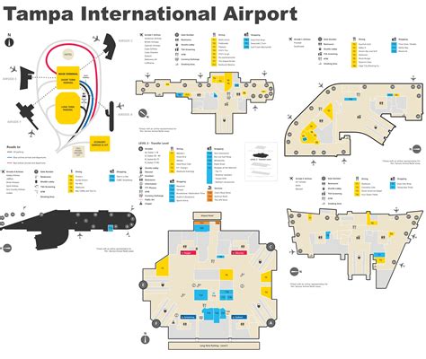 Tampa International Airport map - Ontheworldmap.com