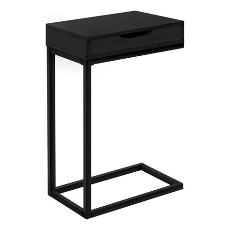 Contemporary Home Living 24.5" Black Contemporary C Shaped Rectangular ...