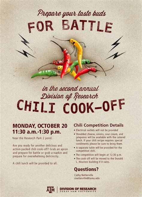 Chili Cook Off Flyer Template Free