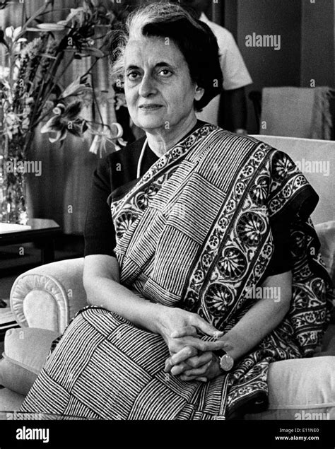 Portrait of Prime Minister INDIRA GANDHI Stock Photo: 69494936 - Alamy