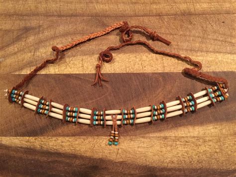 Native american bone beaded chokers Sale