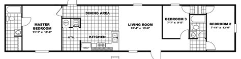 2 Bedroom 1 Bath Mobile Home Floor Plans ~ Plans Bath House Bedroom ...