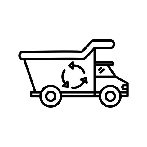 Recycling Truck Vector Icon 13005477 Vector Art at Vecteezy