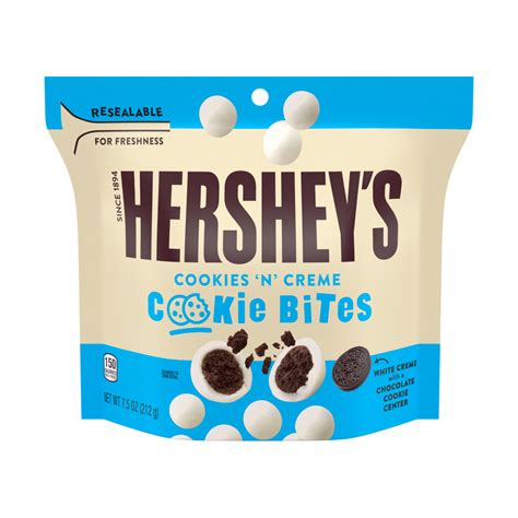 HERSHEY'S Cookies ‘N’ Creme Cookie Bites, 7.5 oz bag