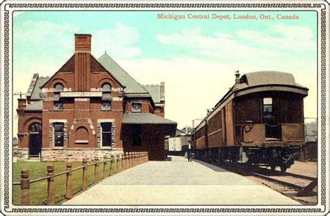 Maidstone, Ontario - Canada Southern Railay - NY Central RR-CH - depot ...